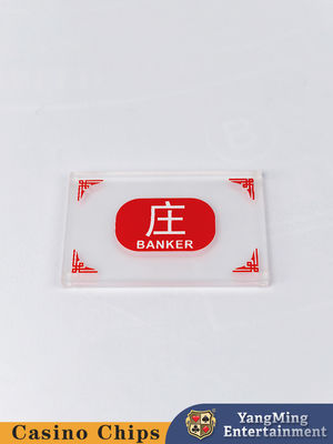 comprare Gioco da tavolo acrilico Baccarat congelato Gioco da tavolo di gioco cinese inglese Banker Player Marker fabbricazione online