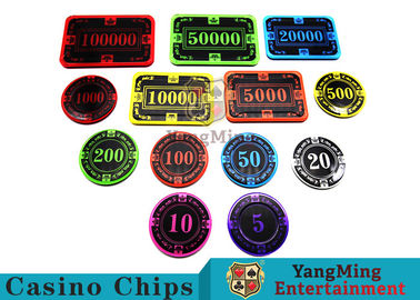 comprare resistenza all'usura luminosa di Crystal Acrylic Poker Chips High di colore 12g fabbricazione online