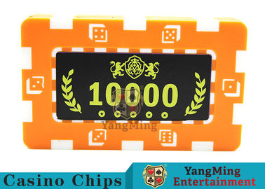 comprare Chip di poker del casinò di materia plastica dell'ABS 75 * 45mm per i giochi di Roullette fabbricazione online
