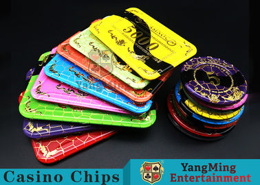 comprare Chip di mazza acrilici di cristallo del casinò con la maglia che bronza matrice per serigrafia fabbricazione online