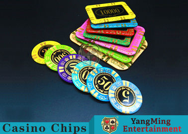 comprare Chip di contraffazione anti-/Crystal Poker Chips Round Shape del casinò di RFID fabbricazione online