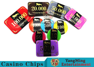 comprare caso di Chip Set With Aluminum Chips della mazza del casinò di spessore RFID di 3.3mm fabbricazione online