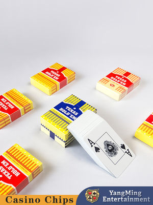 comprare PVC impermeabile Texas Hold'em Torneo Cartoline di plastica doppio lato Lettere grandi congelate Stampa di carte da gioco fabbricazione online