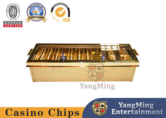 comprare La Tabella rotonda glassata professionale della mazza del supporto di combinazione di 100 del casinò file di Chip Tray 5 dedica il caso fabbricazione online