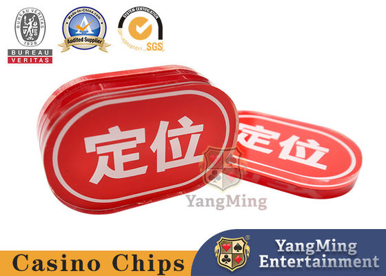 comprare Indicatori acrilici impermeabili del baccarat che posizionano per i giochi con le carte della tauromachia fabbricazione online
