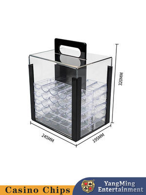 comprare 1000 grado Chips With Acrylic Display Case ceramico del casinò del Se 10g della mazza del rotolo di Ct fabbricazione online