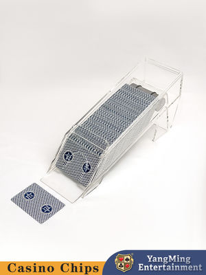 comprare Piena trasparenza / 1 - 8 Deck Poker Carte da gioco Scarpe da banco acriliche con specchio Per giochi d'azzardo fabbricazione online