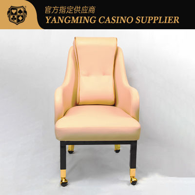 comprare Deluxe personalizzato Wynn Macau Casino Player Chair Baccarat Chair con ruote fabbricazione online