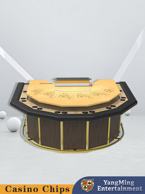 comprare Wholesale Qualità 7 Guardie laterali Blackjack Tavolo privato VIP Tavolo di poker poligonale personalizzato per club fabbricazione online