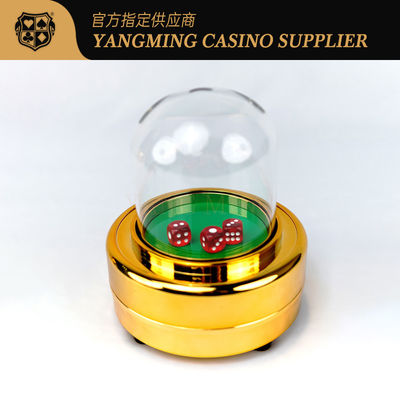 comprare Nuovo set di tazze di dadi elettrici d'oro per il gioco di carte di taglia casinò. fabbricazione online