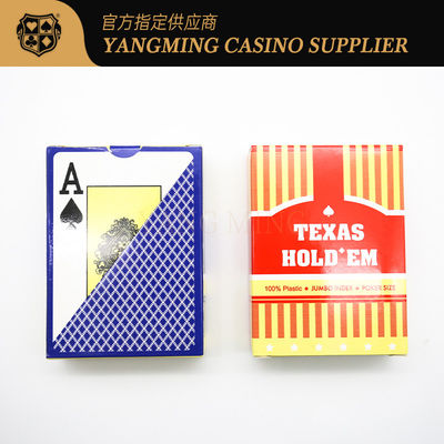 comprare Rosso e Blu 100% PVC Acqueproof Carta di Poker di Plastica Texas Hold'em Club carte da gioco fabbricazione online