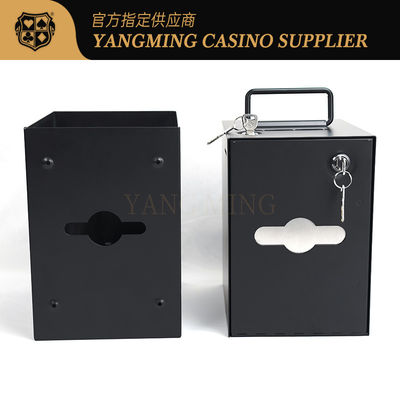 comprare Baccarat Texas Hold'em Poker Casinò Scatola di monete metallo di ferro con serratura fabbricazione online