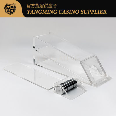 comprare Vendita calda 8 Deck Acrilico trasparente Scarpe da croupier alte Poker Table Game Scarpe da croupier desktop fabbricazione online