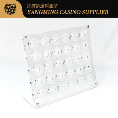 comprare Casinò Acrilico Chips di Poker Trasparenti Cassa Tavolo di Gioco Chips di Plastica Portatore Roulette Casinò Custom Holder fabbricazione online
