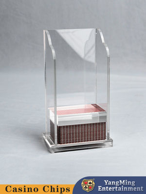 comprare La mazza trasparente acrilica ha abbandonato il baccarat Texas Table Game Card Box della scatola di carta fabbricazione online