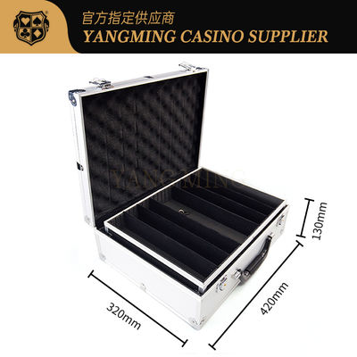 comprare Scatola per fiches in alluminio con chiusura di sicurezza Deluxe all'ingrosso per tavolo da gioco di Baccarat e poker fabbricazione online