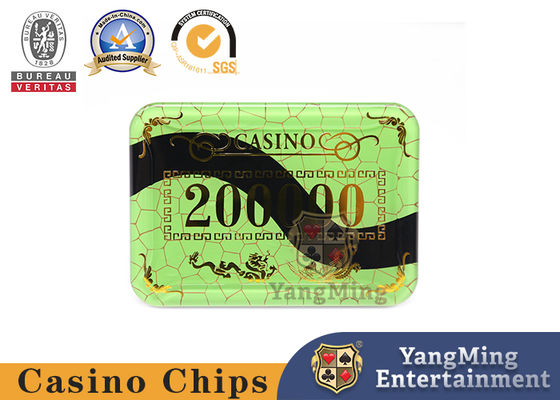 comprare Gettoni da gioco per poker in acrilico Dragon Phoenix Stamping Code Baccarat Casino fabbricazione online