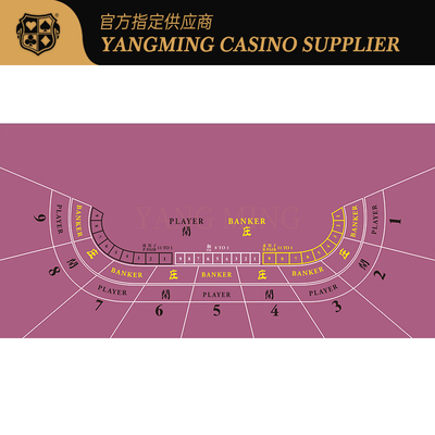 comprare Tavolo da Baccarat Texas Layout Stampa Rossa Motivo Impermeabile Panno da Tavolo Layout Casinò fabbricazione online