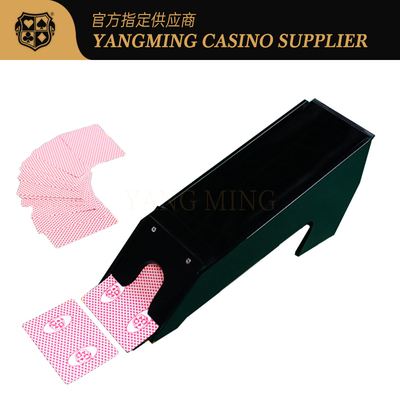 comprare Scarpe per dealer in acrilico nero di ultima generazione per casinò, per giochi di carte Baccarat e Poker a 8 mazzi fabbricazione online