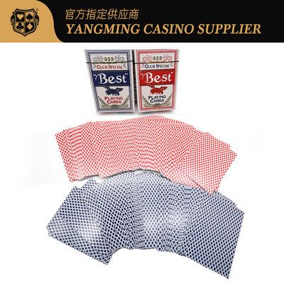 comprare High-End Blu Core Poker Card Texas 280g Rosso Blu Baccarat Club Poker Game Card fabbricazione online