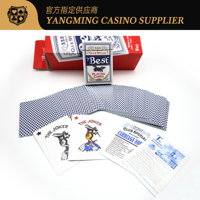 comprare Professional Rosso Blu 280g Blu Core Poker Card Texas Baccarat Club Poker Game Card fabbricazione online