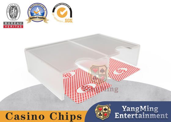 comprare Matte Casino Table Accessories Acrylic traslucido aperto doppio 1-2 carte da gioco della piattaforma si abbottona fabbricazione online