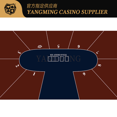 comprare Tavolo da Casinò di Alta Gamma Texas Hold'Em 9 Giocatori Impermeabile Design Personalizzato fabbricazione online