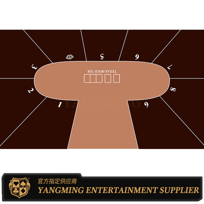 comprare Mensola da gioco di lusso Texas Hold'Em 9 giocatori impermeabile Tavolo da gioco Disegno personalizzato fabbricazione online