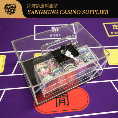 comprare Cassa con 400 fiches da poker in acrilico Texas Hold'em fabbricazione online