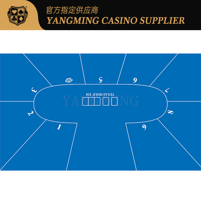 comprare Texas Hold'em 9 Player Waterproof Game Tablecloth Design Customized fabbricazione online