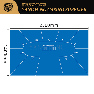 comprare 9-Player Poker Felt Table Cloth – Custom Texas Hold'em Surface fabbricazione online
