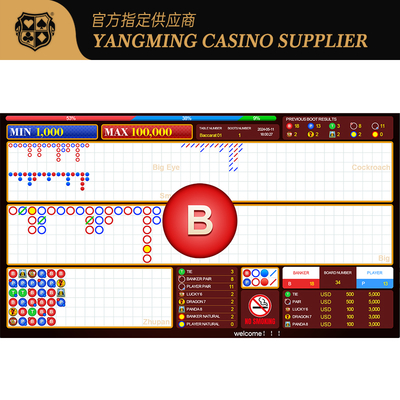 comprare Baccarat Lucky Six Casino System Software Poker Table Cinese Inglese Bilingue Gioco di commutazione fabbricazione online