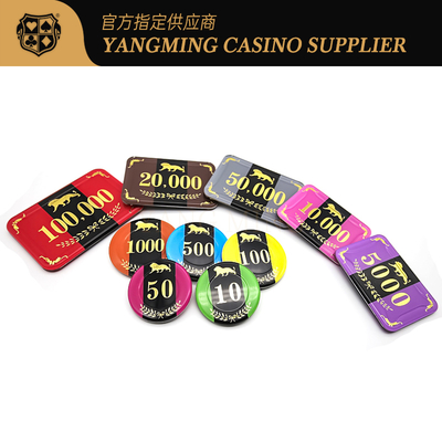 comprare Set di fiches da poker RFID internazionali, 760 pezzi, design in acrilico con custodia per gioco di poker da casinò fabbricazione online