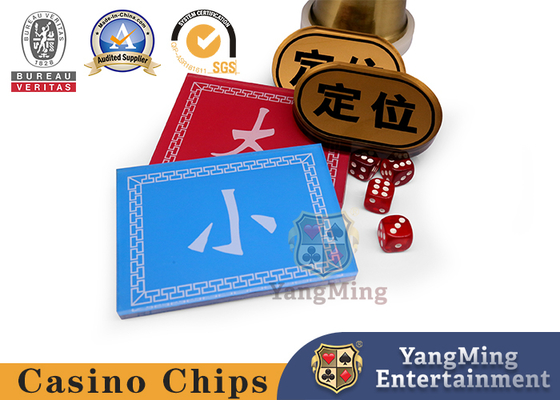 comprare Rosso e Blu Front And Back Stampa Dimensione Posizionamento Buttone Casinò Poker Gioco da tavolo Personalizzazione fabbricazione online