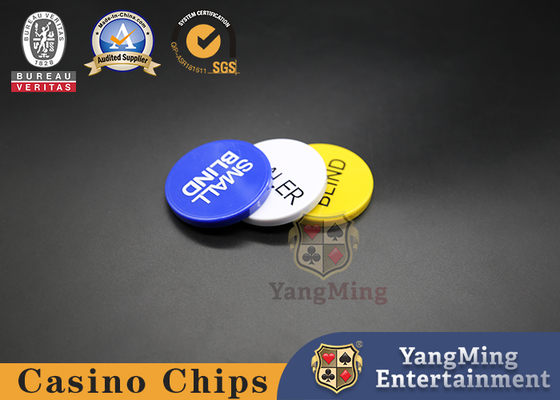 comprare Tabella cieca del casinò del bottone del commerciante del club del poker VIP del Texas degli accessori del gioco del casinò di 50*6mm grande piccola dedicata fabbricazione online