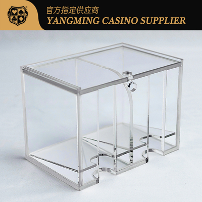 comprare Baccarat Internazionale 8 coppie Scartato Scatola di carte da gioco Trasparente Scatola di carte a due griglie fabbricazione online