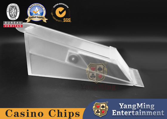comprare Scarpa da poker trasparente in acrilico trasparente a 8 mazzi, scarpe da dealer per carte da gioco in acrilico Lunceny fabbricazione online