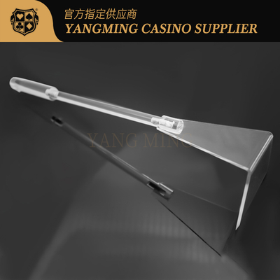 comprare Sezione trasparente 2 Chips Code Receiver Retractable Thickened Chips Rake Plastic Handle ceramico acrilico del baccarat fabbricazione online