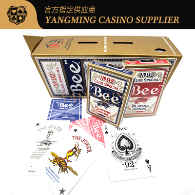 comprare Carte da poker Professional Casino 310g Bee, importate dall'America, con anima nera, carte da Baccarat per giochi da casinò fabbricazione online
