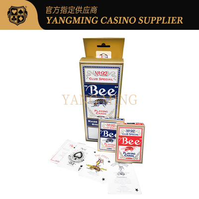 comprare Carte da poker Deluxe American Black Core 310g Casino Bee per Baccarat Poker Game fabbricazione online
