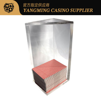 comprare Supporto polacco pieno acrilico di scarto del casinò di 6 piattaforme per il black jack fabbricazione online