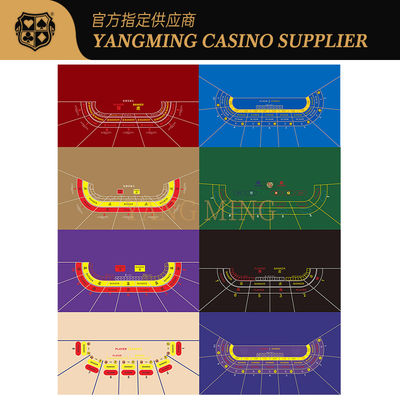 comprare Casino Baccarat Tablecloth 9 Player Poker Table Game Can Be Designed And Customized fabbricazione online