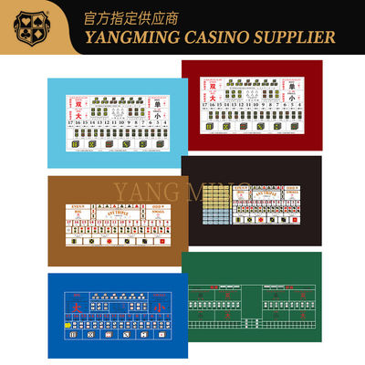 comprare Customizable Casino Sic Bo Tablecloth Durable 100% Polyester Fabric For Sic Bo Casino Tables fabbricazione online