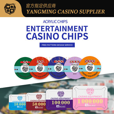 comprare Factory Customized Acrylic Poker Chips Designed For Casino Baccarat Games fabbricazione online