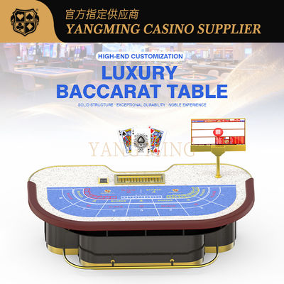 comprare 10 Persons High Quality Poker Table Solid Wood Baccarat Gambling Table For Sale fabbricazione online