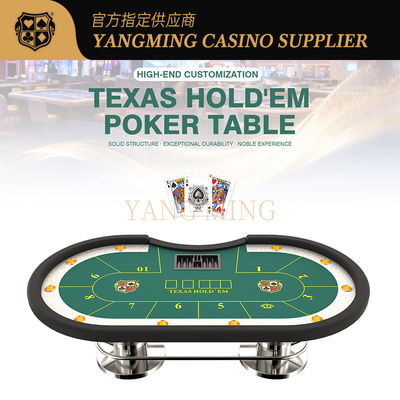 comprare Customizable Texas Hold'em Poker Table – Premium Casino-Grade Gaming Table fabbricazione online