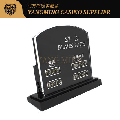 comprare L'acrilico importato ha scolpito Jack Casino Gambling Chips nero fabbricazione online