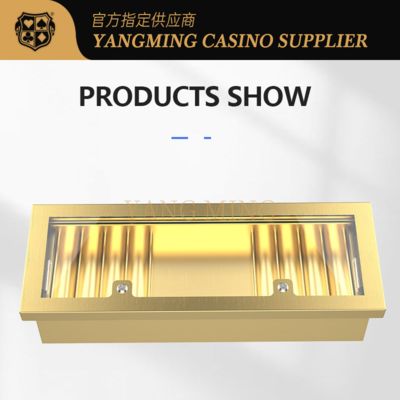 comprare Deluxe Design Baccarat accessori di gioco di poker chiusura chip tray fabbricazione online