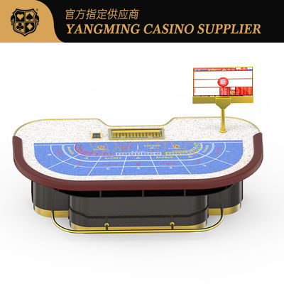 comprare Moderno 10 giocatori Massello Legno Baccarat Poker Tavolo Tabella di gioco Fornitore fabbricazione online