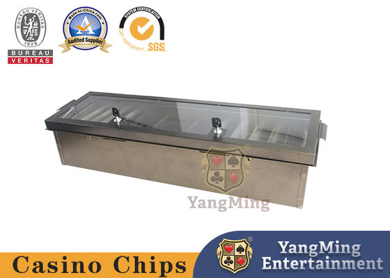 comprare 2 - Serratura bronzea di protezione di Chip Tray Thick Solid With Security del casinò del metallo di strato fabbricazione online